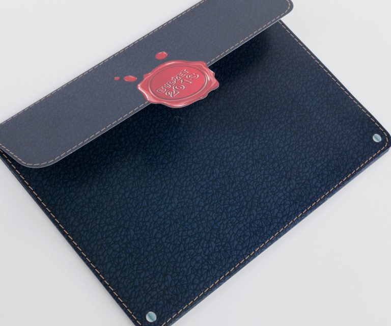 Teczka wysyłkowa z imitacją laku