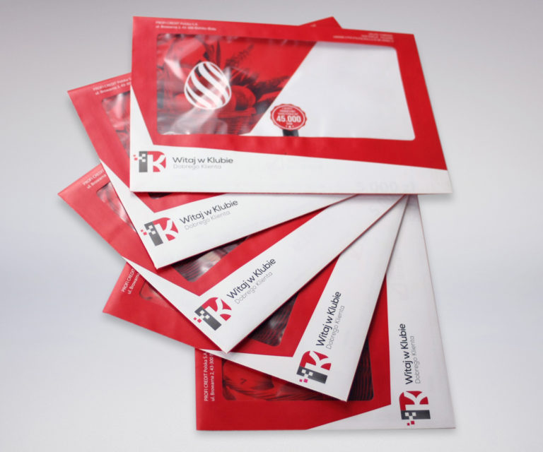 Koperta z dużym oknem ekspozycyjnym