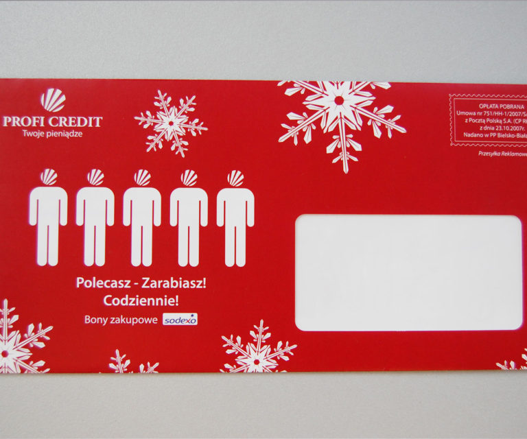 Koperta z dwoma oknami