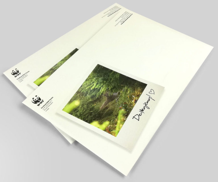 Koperta recyclingowa dla Fundacji WWF Polska