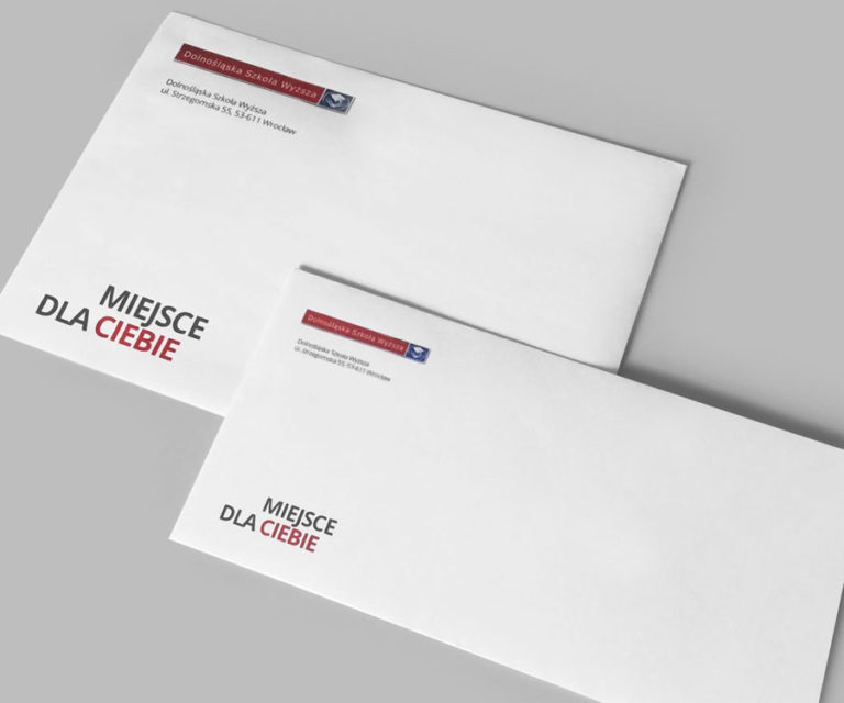 Koperta z nadrukiem na gotowej kopercie