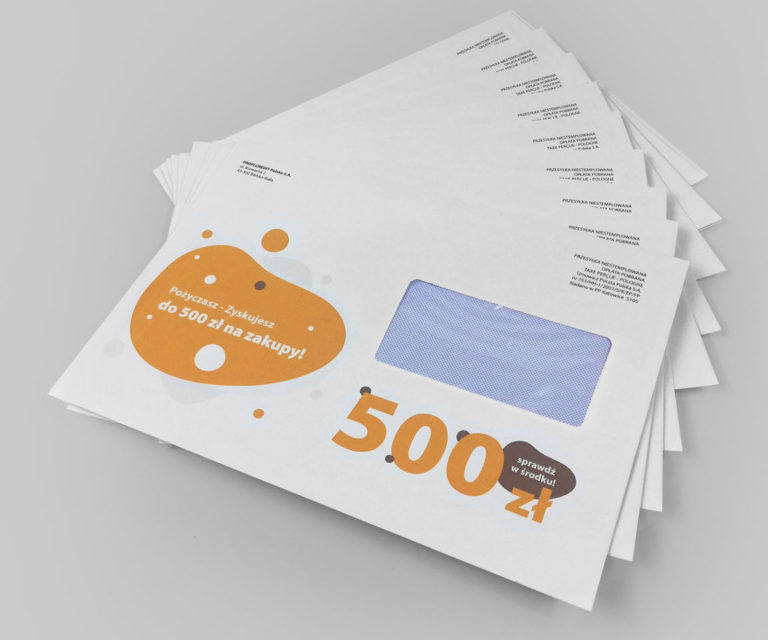 Koperty C5 z przedruku z oknem