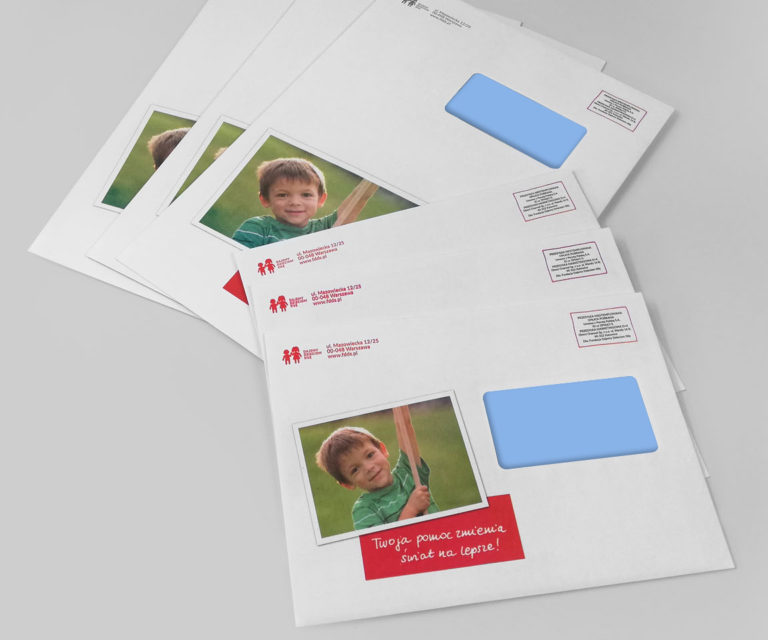 Koperta C4 z oknem z nadrukiem