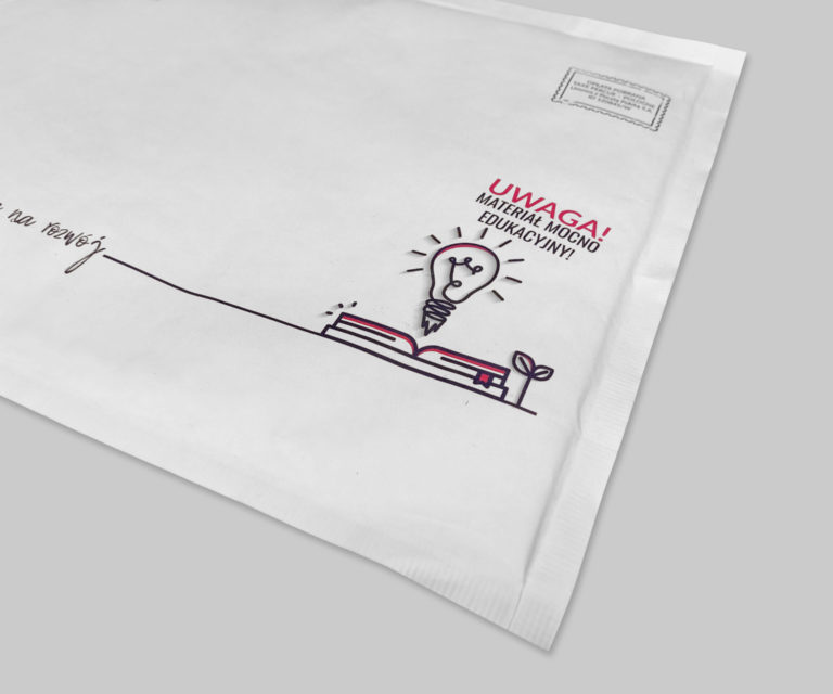 Koperta bąbelkowa z przedruku